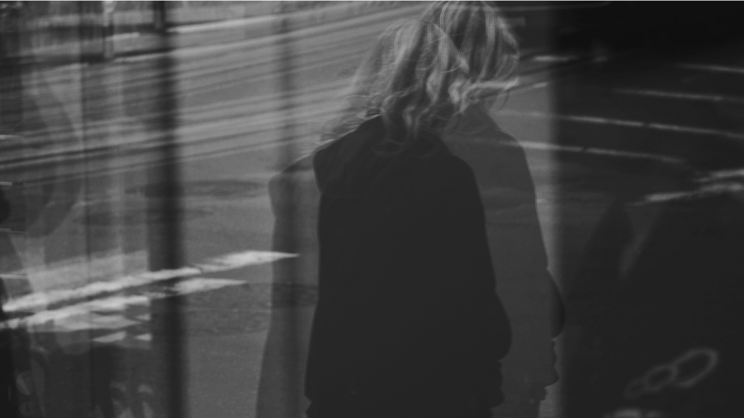 Blurred image of a worker at Geist*Studio - a Purpose-led branding studio